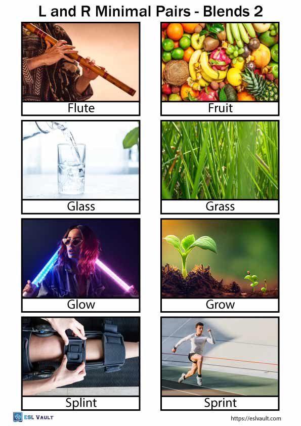 l and r minimal pairs cards blends 2