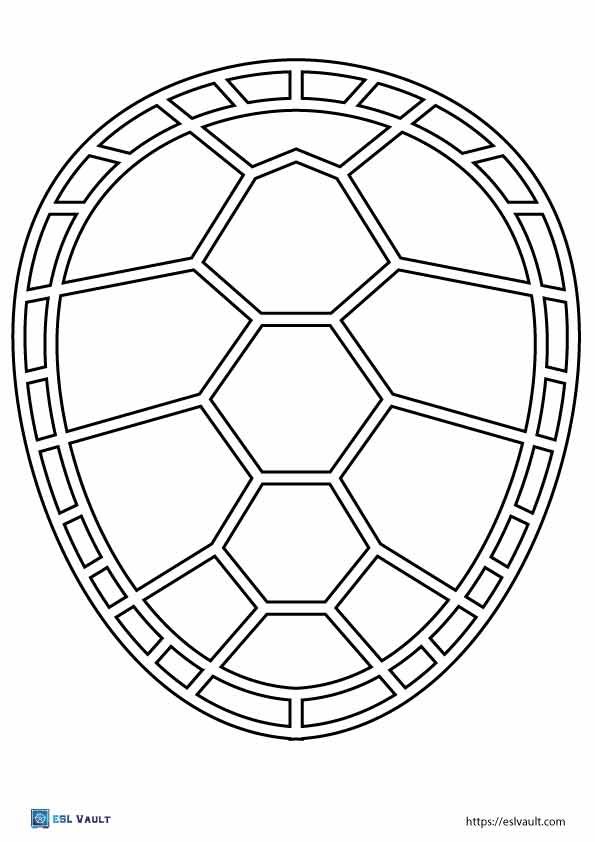 paper turtle craft template