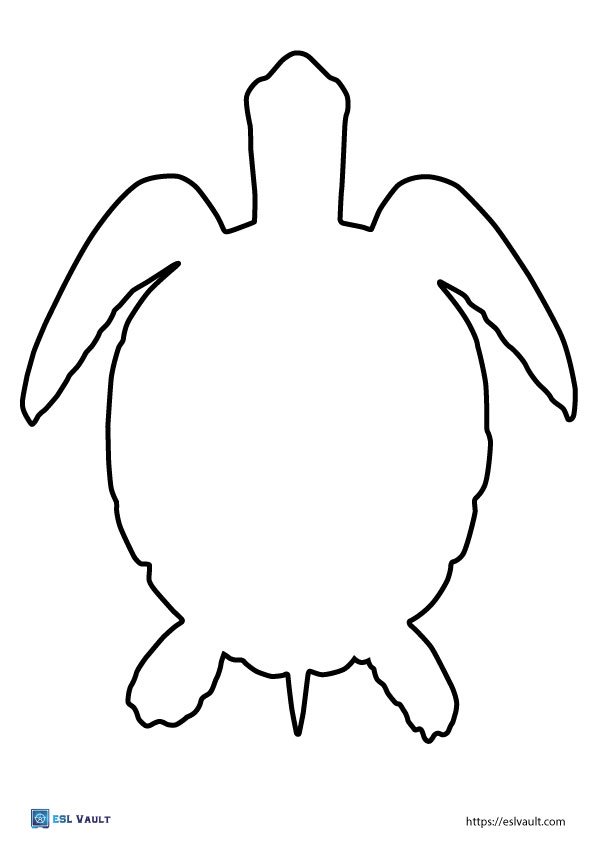 sea turtle craft template free
