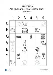 Pair work for English speaking study