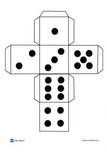 printable activity dice with dots