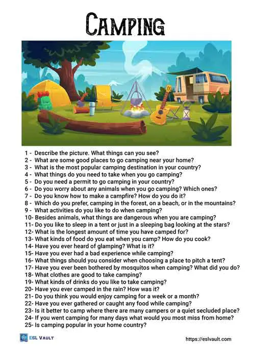 camping conversation questions