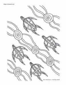 aboriginal animal coloring pages