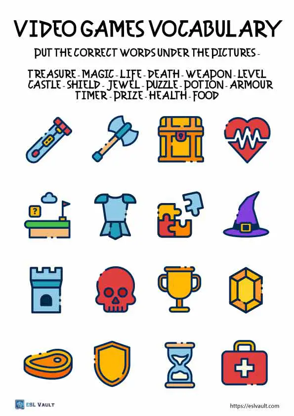 video games vocabulary