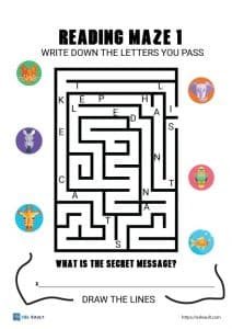 free printable esl mazes for kids with animals