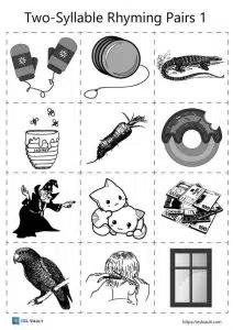 B and V minimal pairs with 24 picture cards - ESL Vault