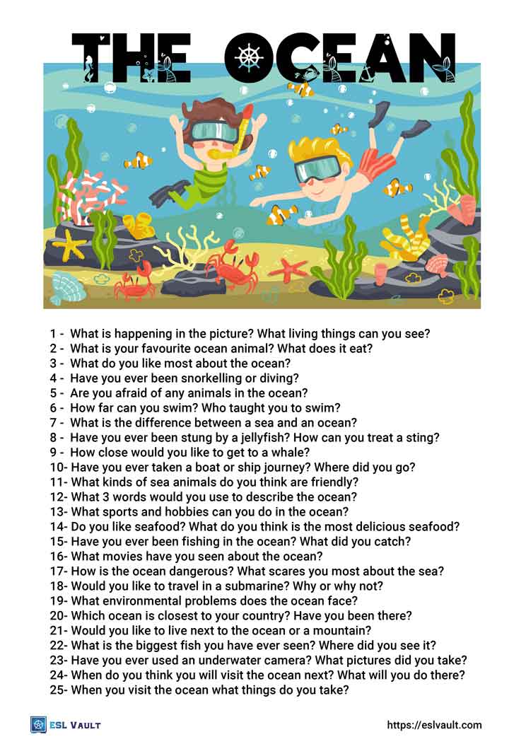 50-fun-ocean-conversation-questions-esl-vault