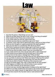 25 law conversation questions