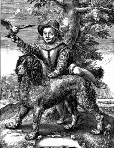 A boy and dog for the animal nursery rhymes Bow Wow Wow