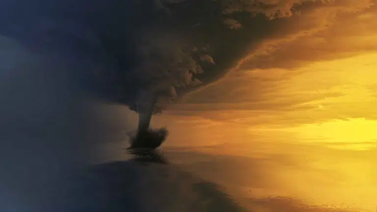 a tornado in the ocean