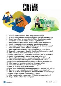 crime conversation questions