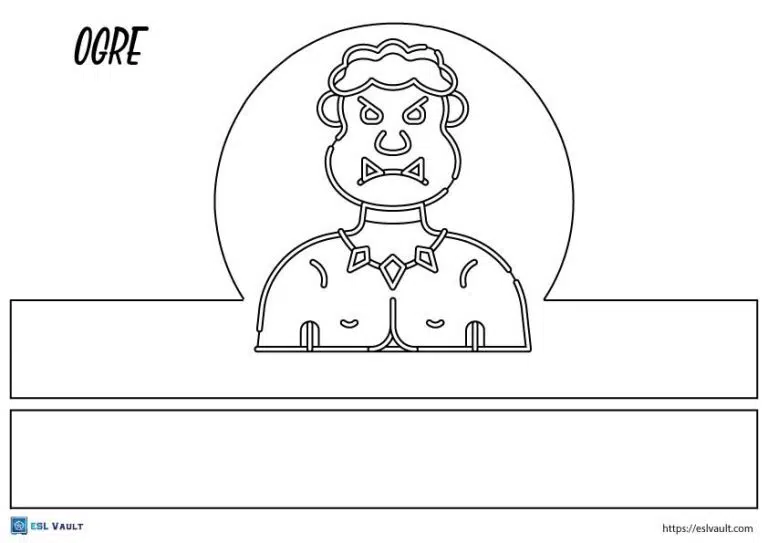 free printable headband ogre