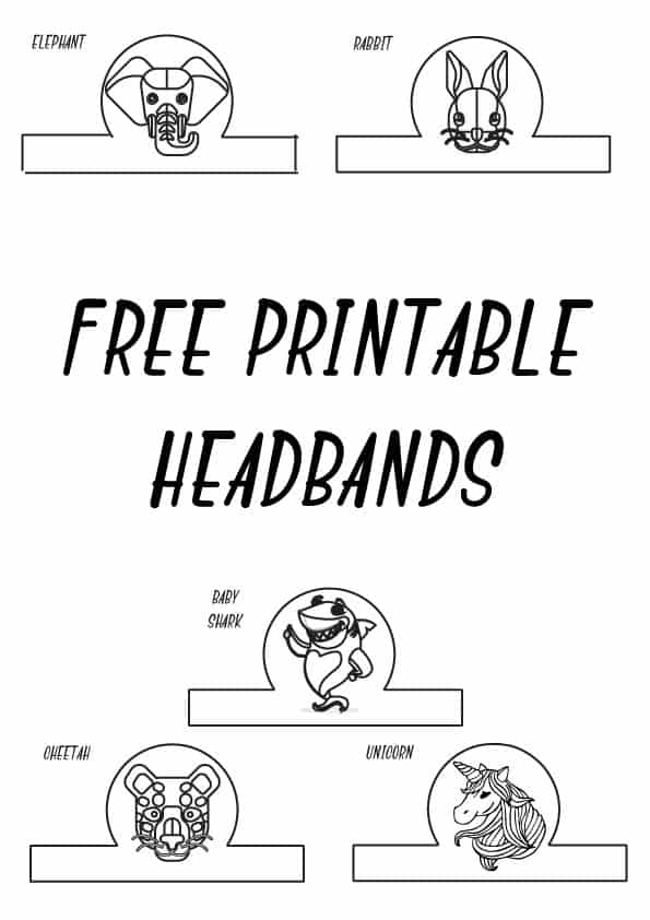 15 free printable headband templates ESL Vault