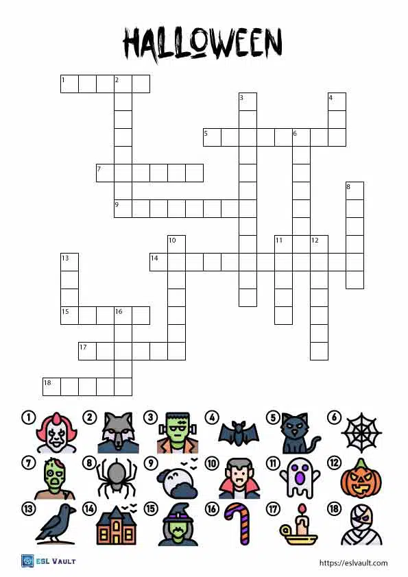 Halloween Crossword Puzzle
