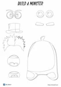 build a monster worksheet