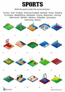 free printable sports worksheets 1