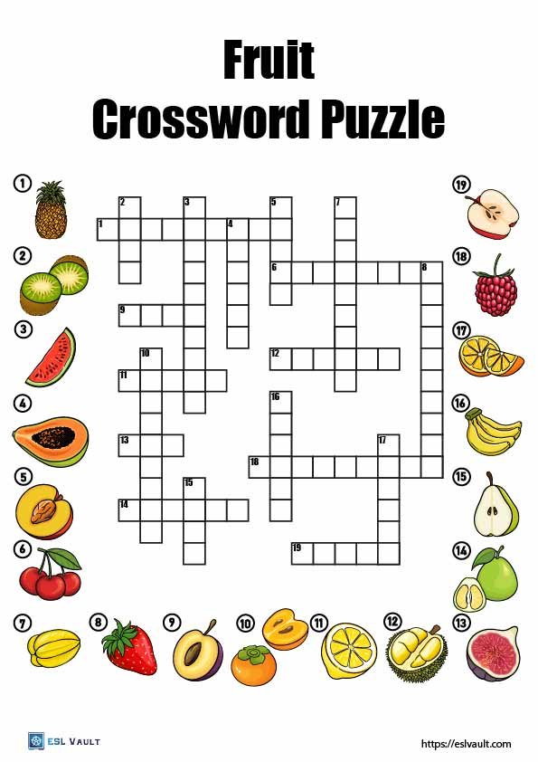 fruit crossword