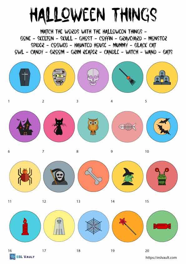 Halloween worksheet