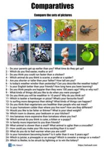 25 comparative conversation questions