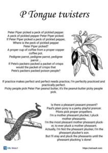 p tongue twisters