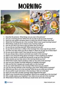25 morning conversation questions