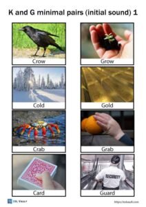 k and g minimal pairs 1