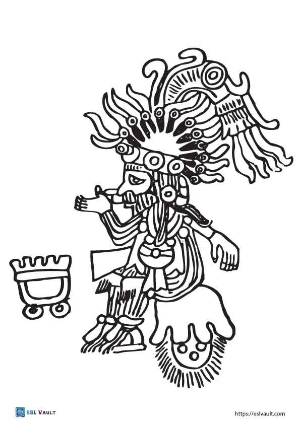 aztecs people drawing