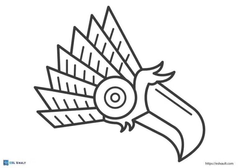 eagle aztec coloring pages free