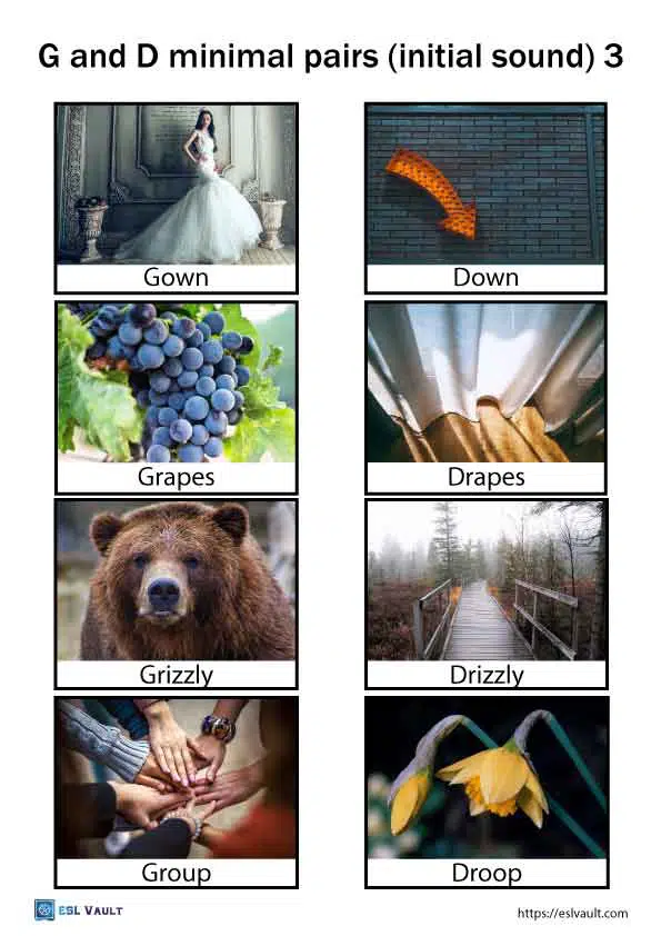 g and d minimal pairs initial sound 3