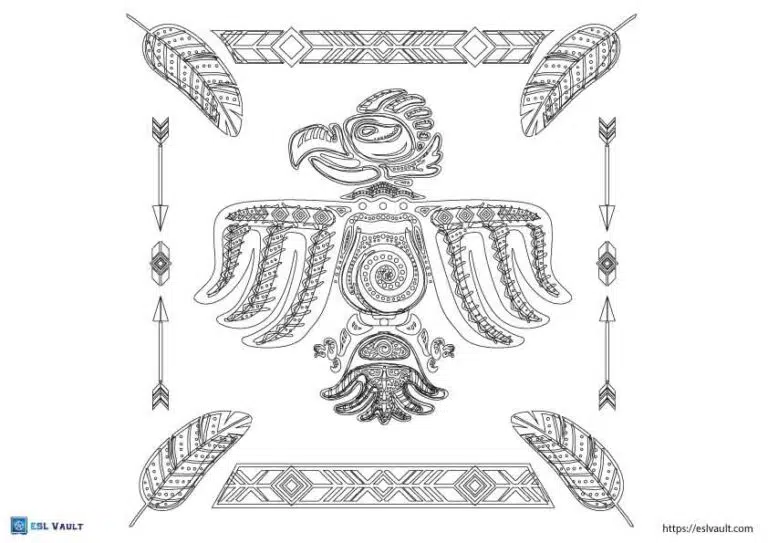 free aztec coloring pages