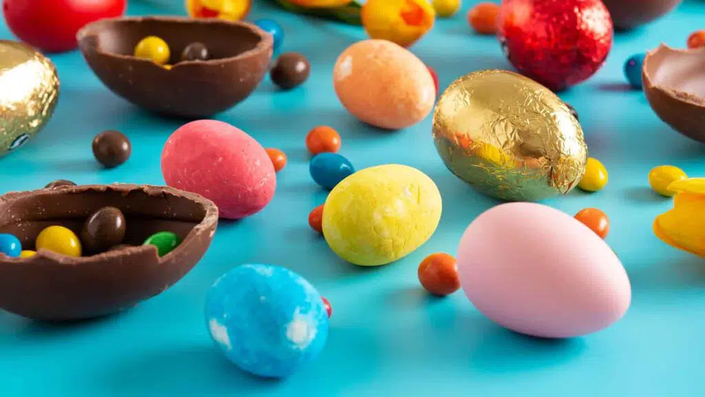 assorted colorful Easter eggs
