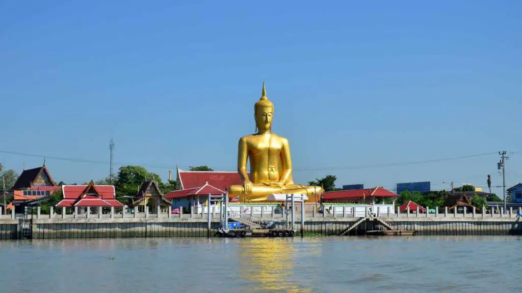 golden buddha at a Thai temple