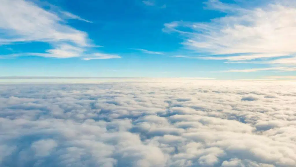 clear weather above the clouds