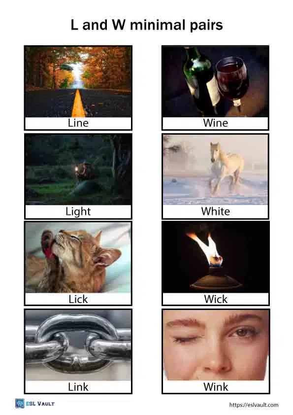 l and w minimal pairs 2