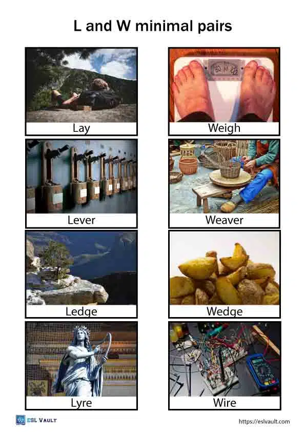 l and w minimal pairs 4