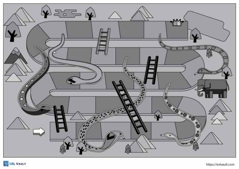 blank snakes and ladders printable black and white