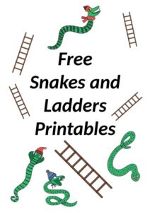free snakes and ladders printables image