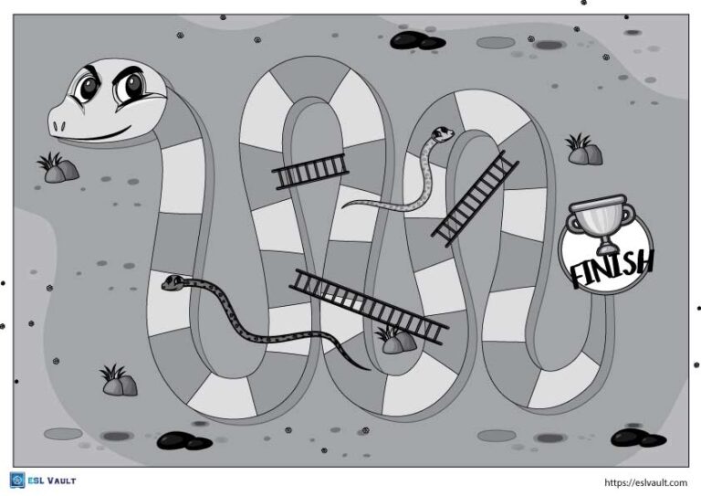 snakes and ladders printable free black and white