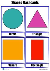 shapes flashcards