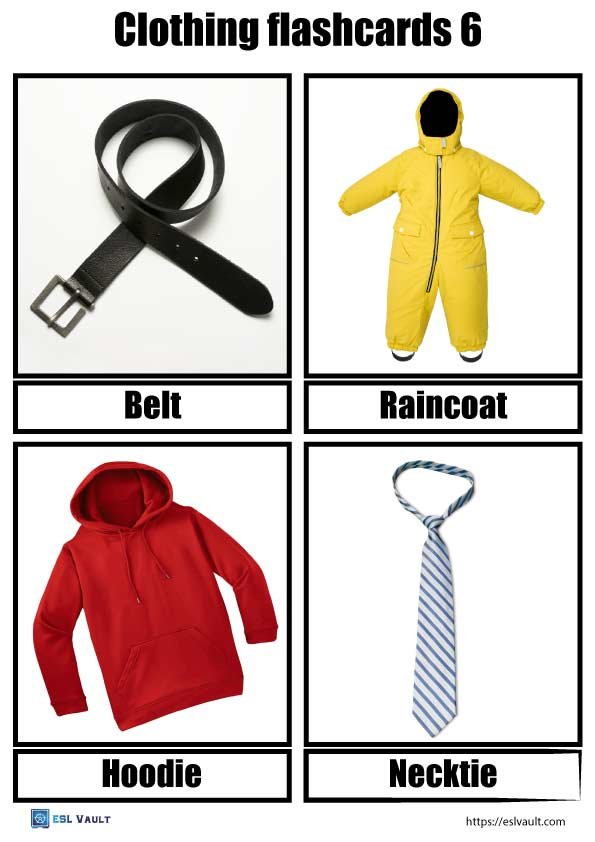 clothing flashcards 6