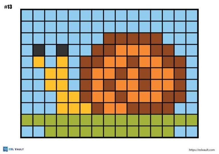 color by number pixel art printable 13