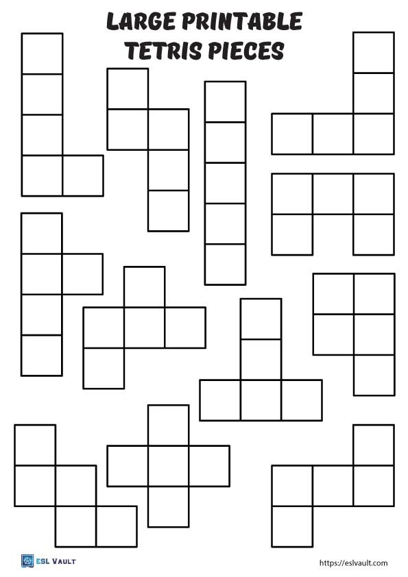 printable tetris shapes