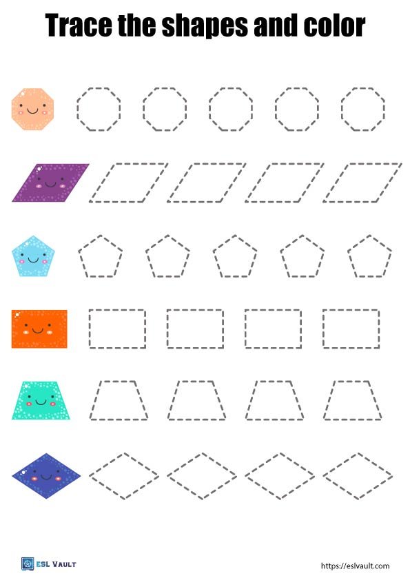 free shape tracing printable pdf