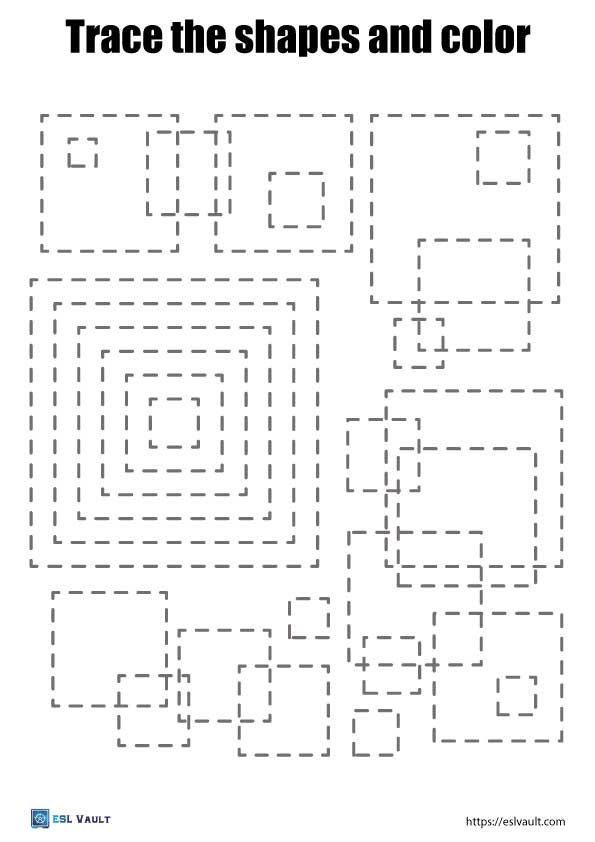 square shape tracing printable