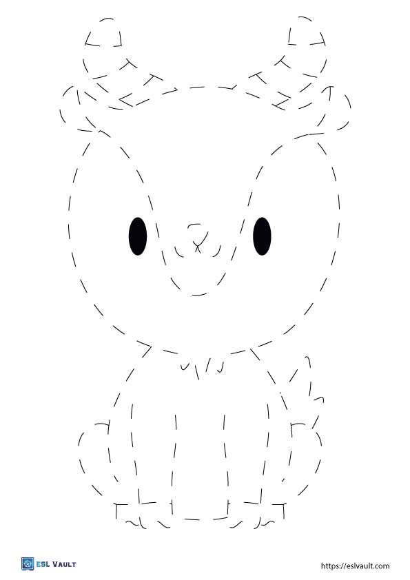 farm animal tracing pages goat