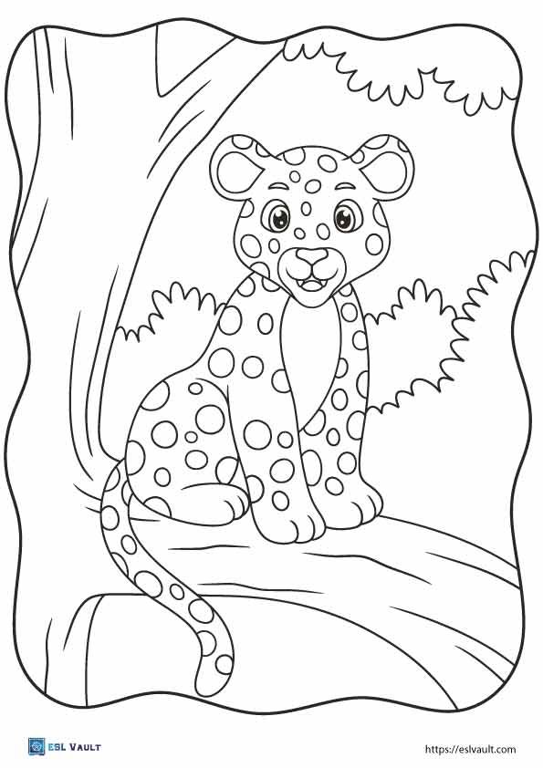 free cheetah coloring pages