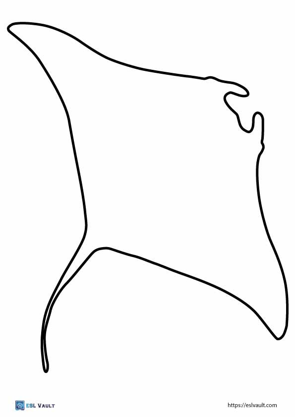 free printable stingray outline