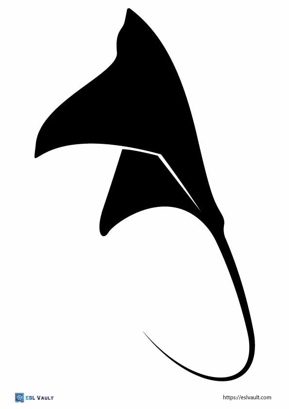 printable stingray template for craft