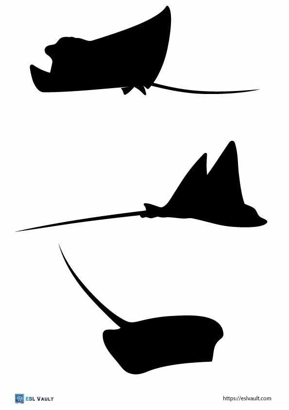 small free printable stingray templates