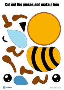 paper bee craft templates 1